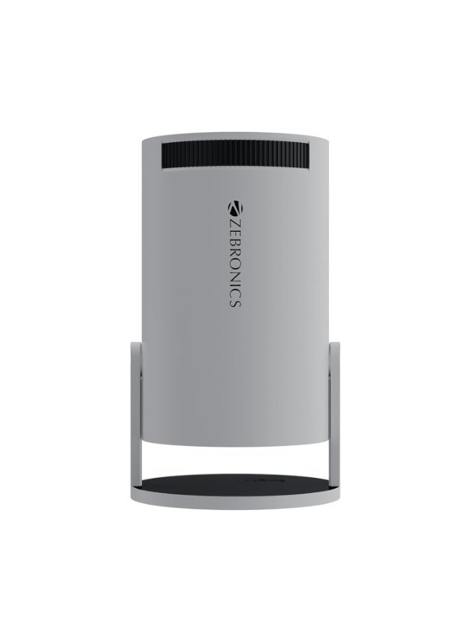 Zebronics PixaPlay® 73 Android Smart Projector, 720p Native, Support 4K, OTT Apps (Netflix, PrimeVideo, Hotstar), 200° Rotatable, 3300 Lumens, Auto Keystone, Miracast, 3W Speaker, 130" Screen, WiFi|BT - Image 2